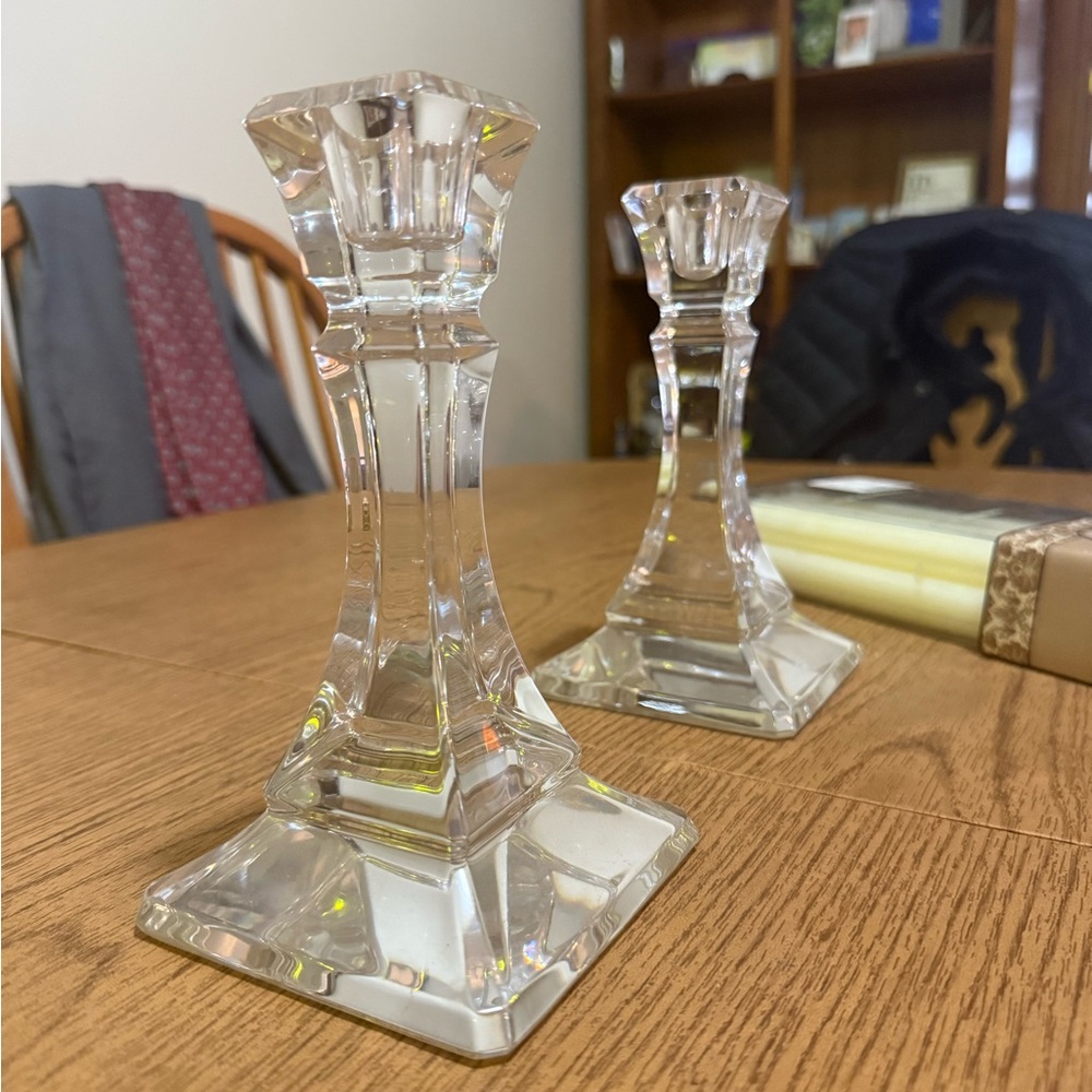 Tiffany & Co. Crystal Candle Holders